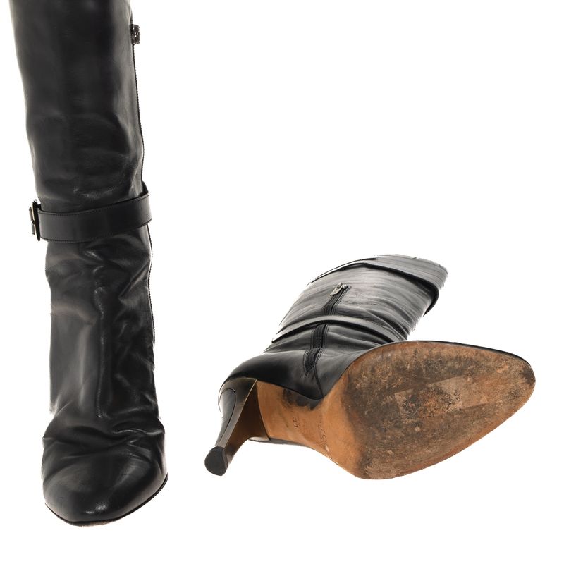 Bota-Jimmy-Choo-Cano-Longo-Couro-Preto