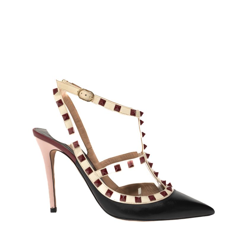 75253-Scarpin-Valentino-Garavani-Rockstud-Preto-Bege-e-Vinho-1