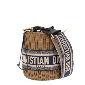Bolsa Christian Dior Oblique Wicker Basket Monograma