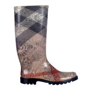Galocha Burberry Housecheck e Flores