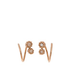 Brincos H.Stern MyCollection Espiral Ouro e Diamantes Cognac