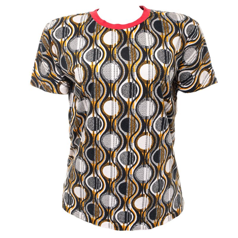 Camiseta-Prada-Algodao-Estampada-Preta-e-Amarela