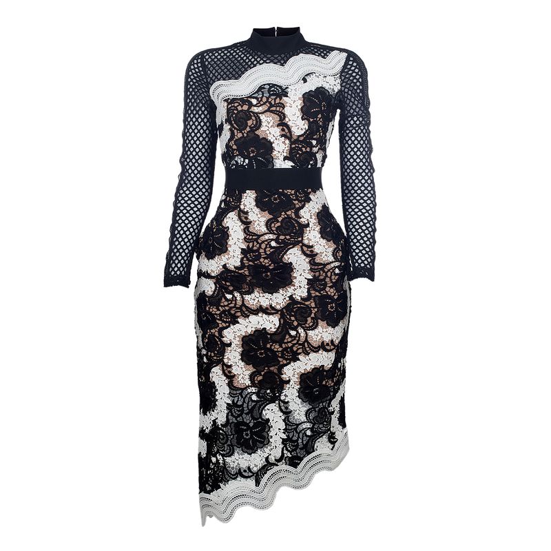 Vestido-Self-Portrait-Renda-Preto-e-Branco-