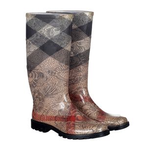 Galocha Burberry Housecheck e Flores