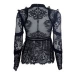 Blusa-Self-Portrait-Renda-Preta-
