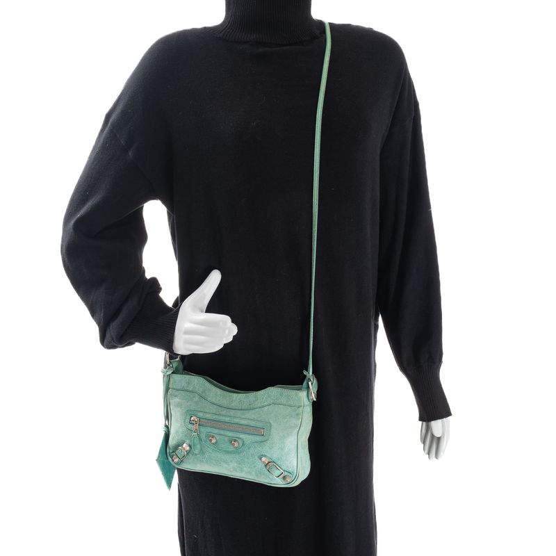 Bolsa-Balenciaga-Motorcycle-Classic-Hip-Verde