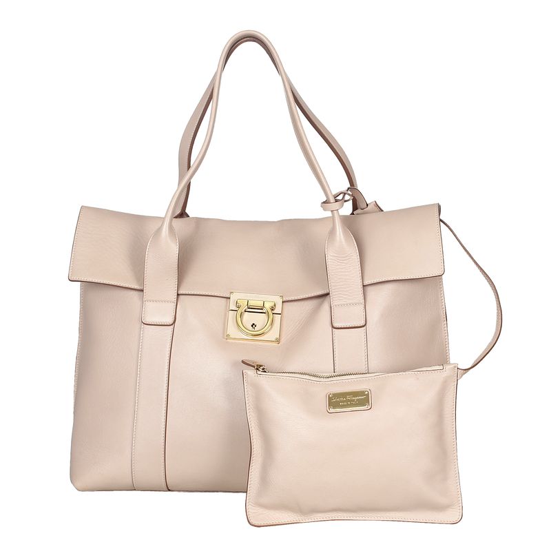 Bolsa-Salvatore-Ferragamo-Couro-Rosa-