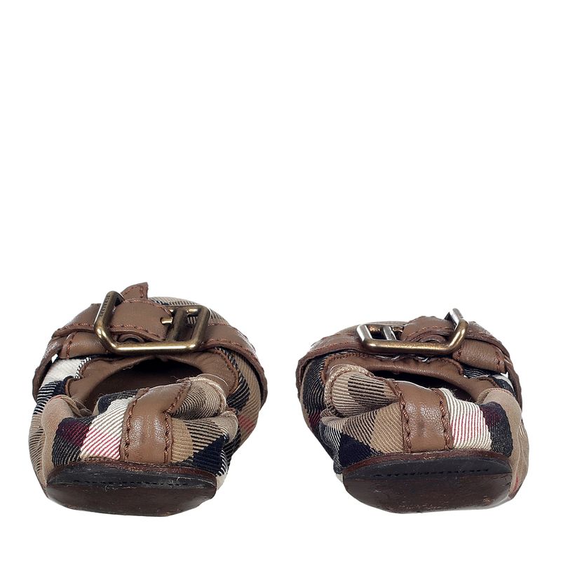Sapatilha-Burberry-Fivela-Housecheck-e-Bege