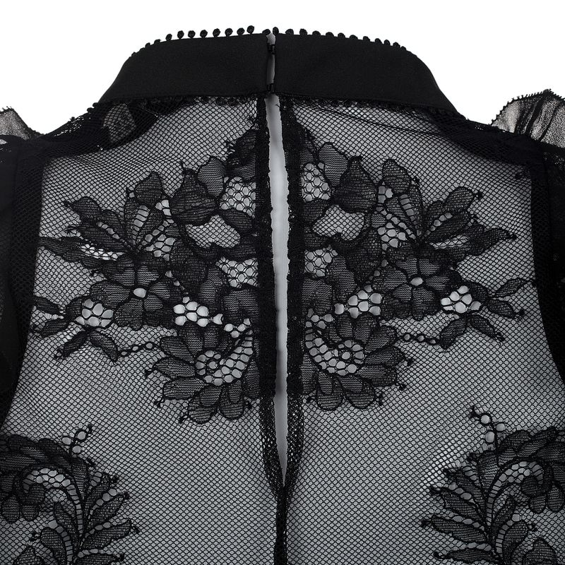Blusa-Self-Portrait-Renda-Preta-