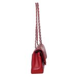 Bolsa-Chanel-Double-Flap-Caviar-Vermelha-