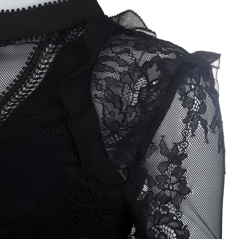Blusa-Self-Portrait-Renda-Preta-