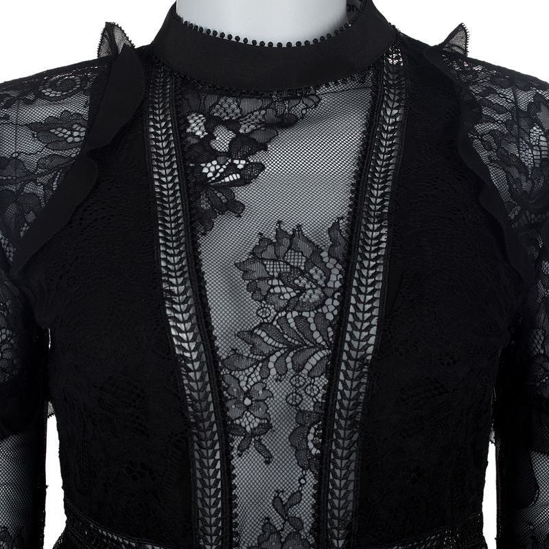 Blusa-Self-Portrait-Renda-Preta-