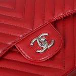 Bolsa-Chanel-Double-Flap-Caviar-Vermelha-