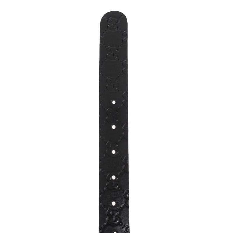 Cinto-Gucci-GG-Interlocking-Guccissima-Preto