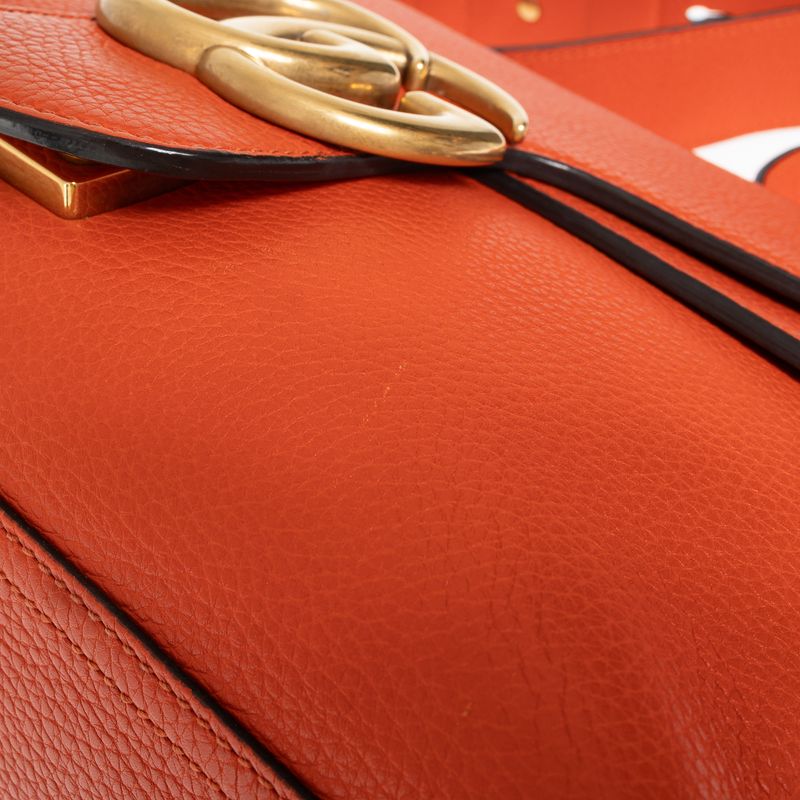 Bolsa-Gucci-Marmont-Couro-Laranja-
