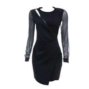 Vestido Elie Tahari Manga Longa Preto