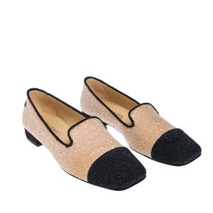 Sapato Chanel Brilho Bicolor