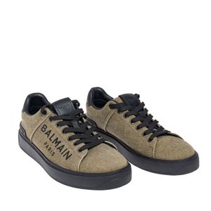Tênis Balmain B-Court Caqui