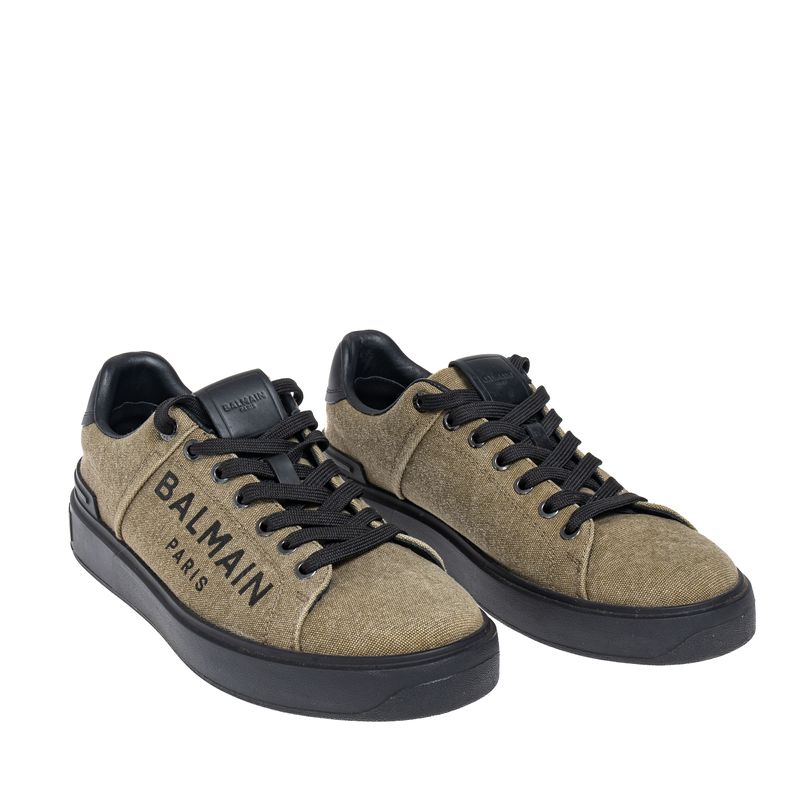 Tenis-Balmain-B-Court-Caqui