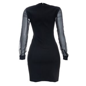 Vestido Elie Tahari Manga Longa Preto