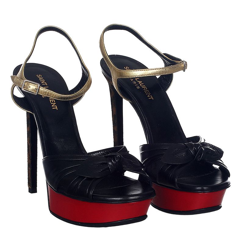 Sandalia-Saint-Laurent-Laco-Preto-e-Animal-Print