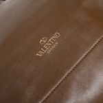 Bolsa-Valentino-Garavani-Rockstud-Couro-Marrom