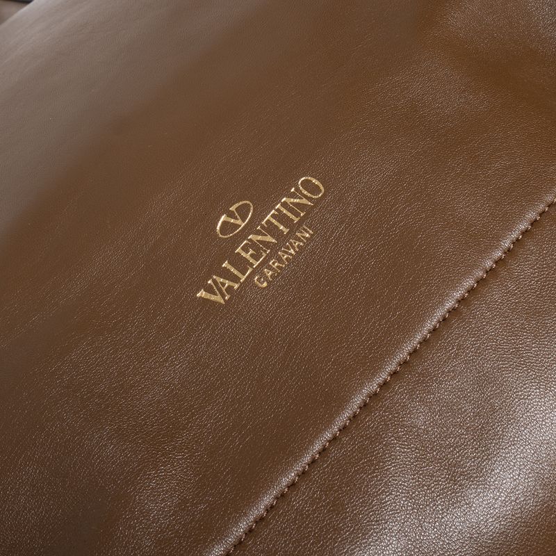 Bolsa-Valentino-Garavani-Rockstud-Couro-Marrom