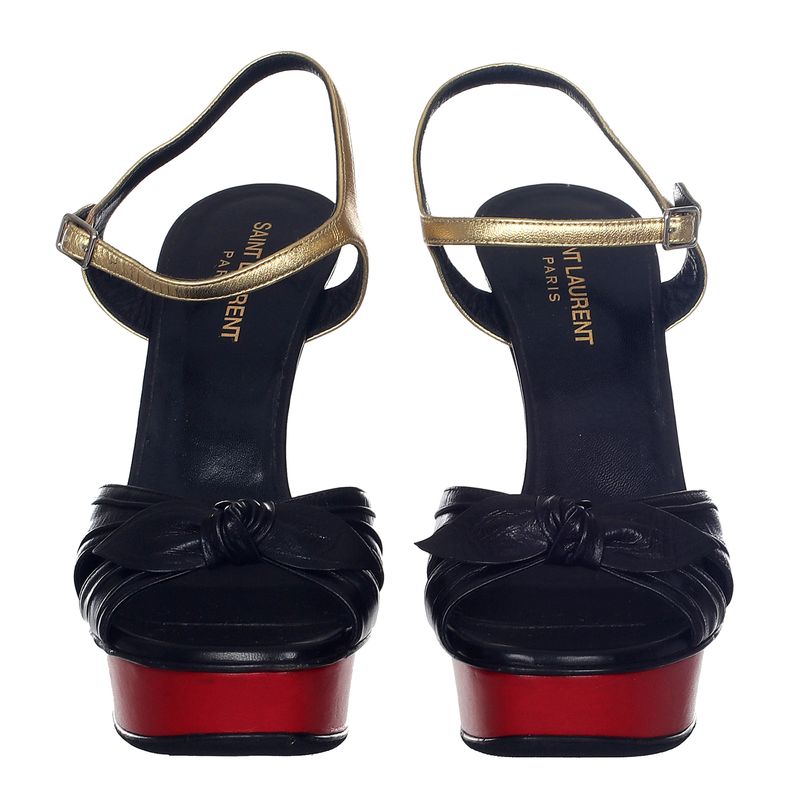 Sandalia-Saint-Laurent-Laco-Preto-e-Animal-Print