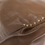 Bolsa-Valentino-Garavani-Rockstud-Couro-Marrom