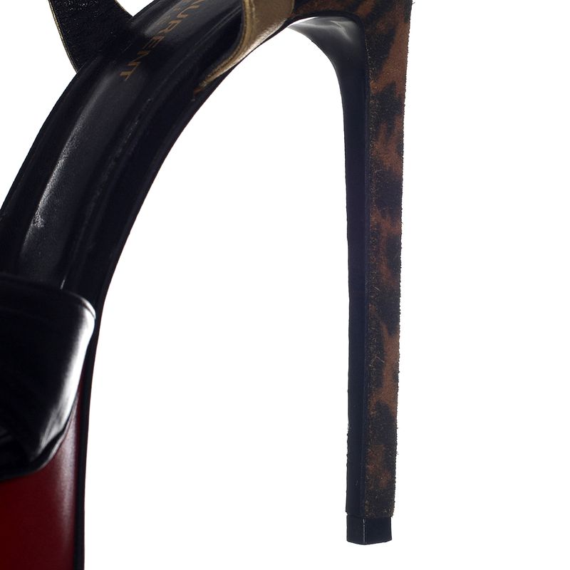 Sandalia-Saint-Laurent-Laco-Preto-e-Animal-Print