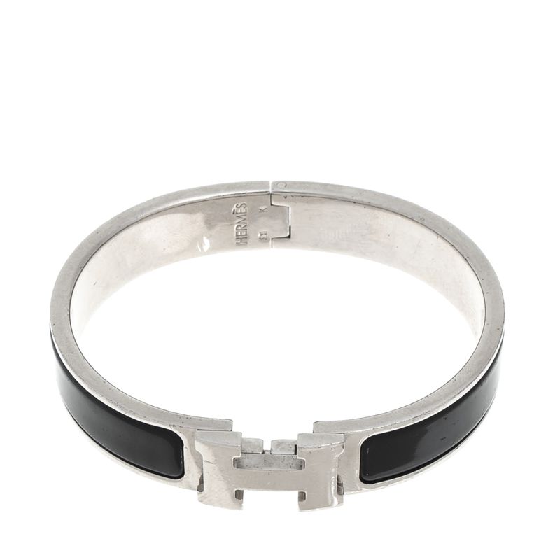 Bracelete-Hermes-Clic-H-Preto