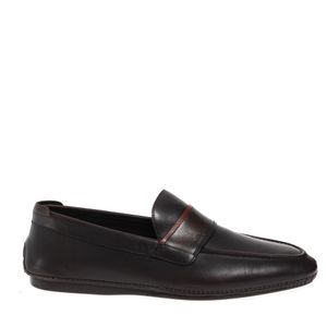 Mocassim Salvatore Ferragamo Marrom e Vermelho