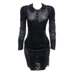 Vestido-Emilio-Pucci-Renda-e-Borado-Preto