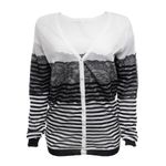 Conjunto-Blumarine-Cardigan-e-Blusa-Preto-e-Branco