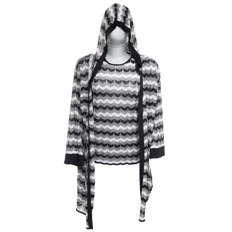 Conjunto-Missoni-Cardigan-e-Blusa-Preto-e-Branco