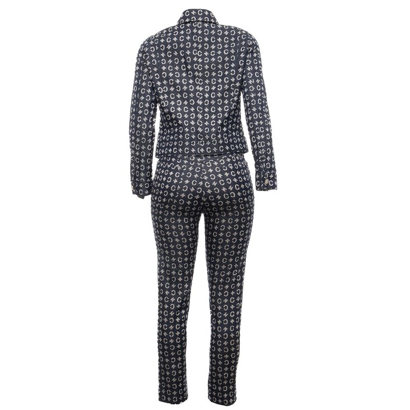 Conjunto-Celine-Sarja-Monograma-Azul