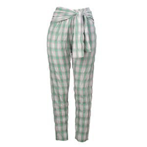 Calça Algodão Verde e Roxa