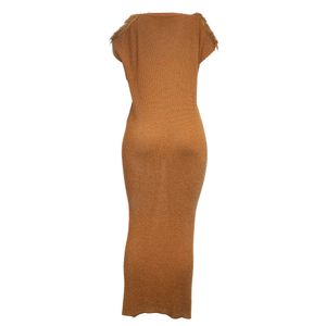 Vestido Sonia Rykiel Tricô Dourado