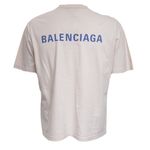 Camiseta-Balenciaga-Logo-Creme