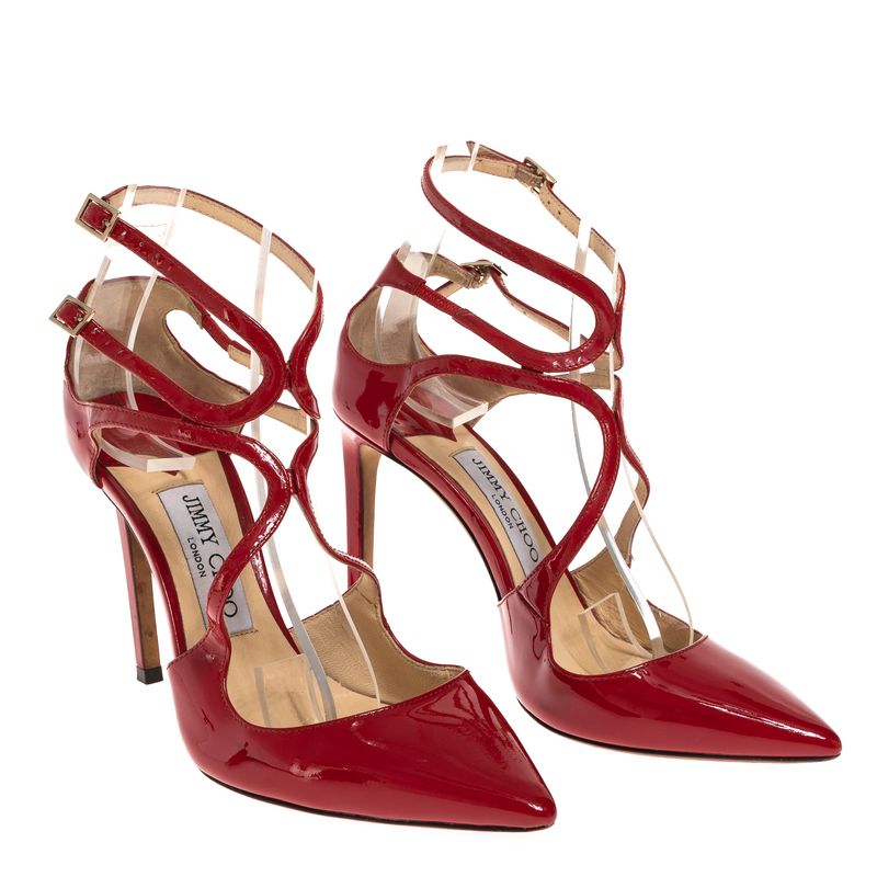 Sandalia-Jimmy-Choo-Azia-Verniz-Vermelha