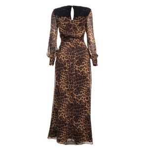 Vestido Iorane Manga Longa Animal Print