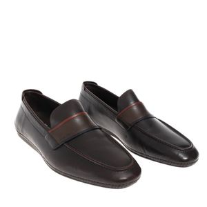 Mocassim Salvatore Ferragamo Marrom e Vermelho