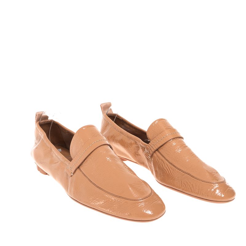 Mocassim-Salvatore-Ferragamo-Verniz-Bege
