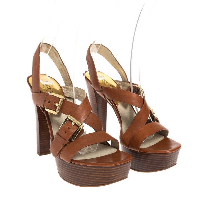 Sandalia-Michael-Kors-Couro-Marrom