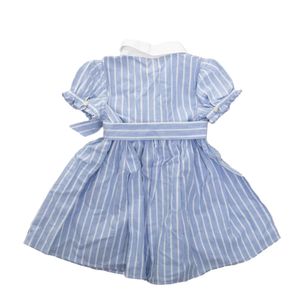 Vestido Ralph Lauren Infantil Listrado Azul