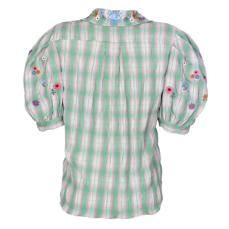 Camisa-Algodao-Verde-e-Roxa-Bordada