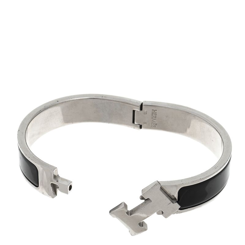 Bracelete-Hermes-Clic-H-Preto