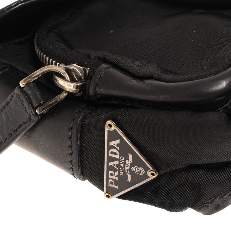 Bolsa-Prada-Baguette-Couro-Preta