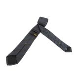 Gravata-Fendi-Listras-e-Monograma-Cinza