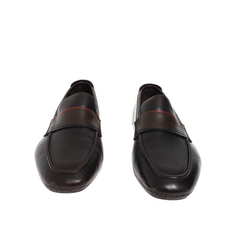 Mocassim-Salvatore-Ferragamo-Marrom-e-Vermelho